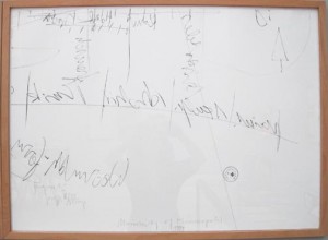 Joseph Beuys - Minneapolis-Fragmente (Minneapolis Fragments), 1977, lithograph on wove and pencil, stamped