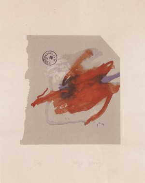 Joseph Beuys - Suite Schwurhand: Hirsch (Suite Oath Hand: Stag), 1980, aquatint and lithograph on paper laid down on gray Rives wove
